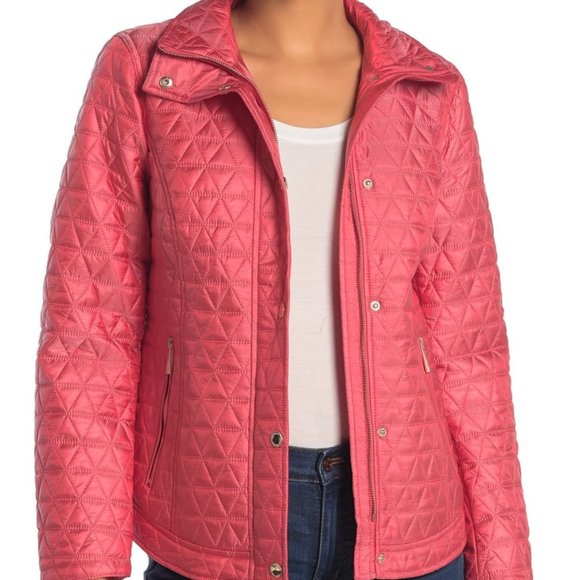 michael michael kors missy quilted anorak